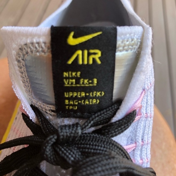 Nike Air VaporMax Flyknit 3 'White Dynamic Yellow' AJ6900-103 size 9.5 - Picture 14 of 16